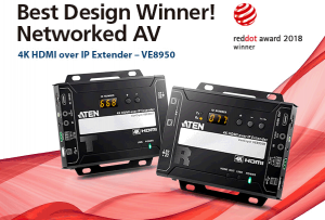 Видеоудлинитель 4K over IP VE8950 - победитель Red Dot Design Award 